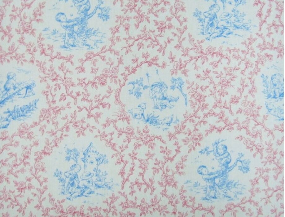 Pink Toile De Joy Throw Pillow Cover